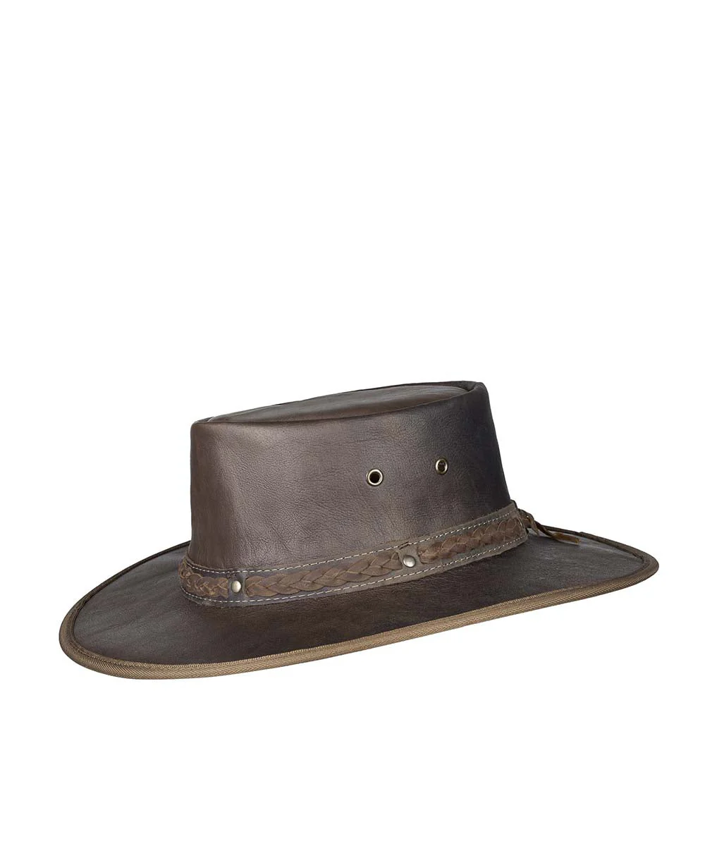 Barmah Squashy Roo Leather Hat - Image 3
