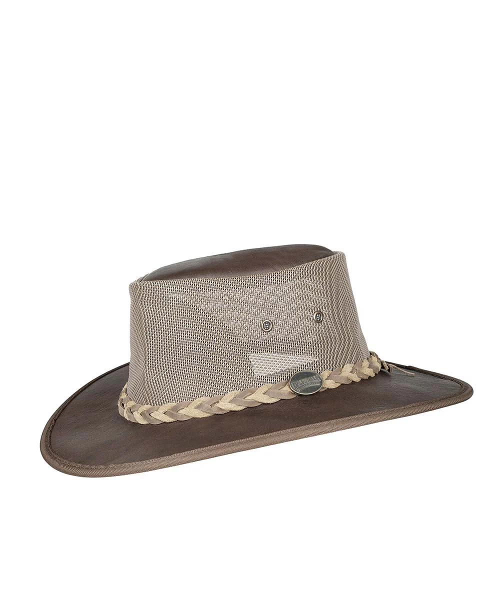 Barmah Squashy Roo Leather Cooler Hat - Image 3