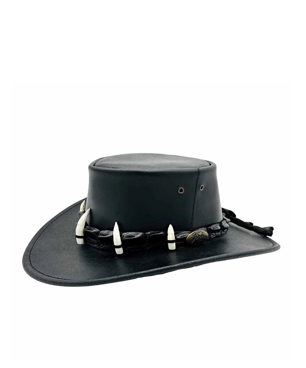 Jacaru Croc Hunter Leather Hat - Image 6