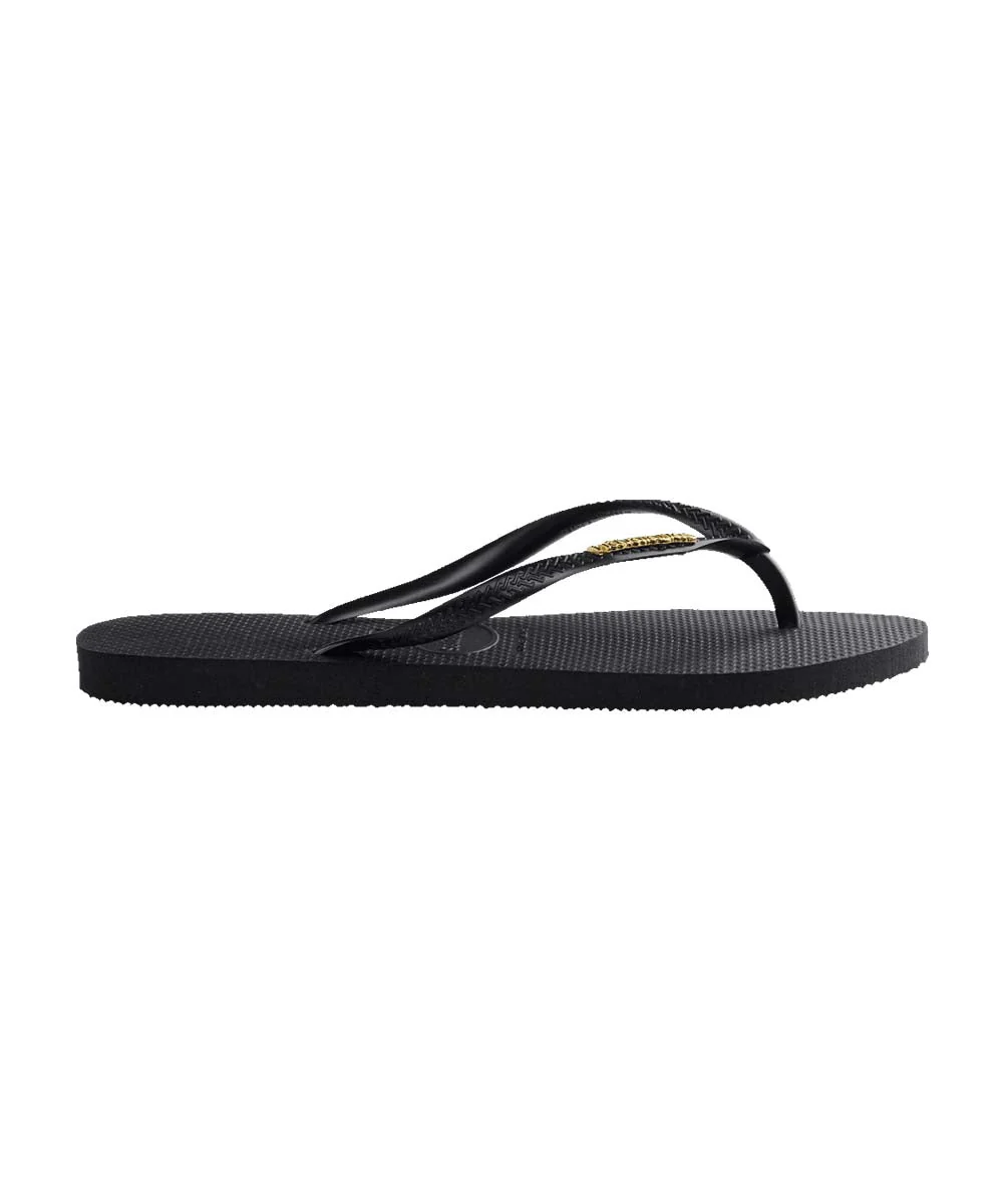 Havaianas Women's Slim Metal Logo Thongs - Image 4