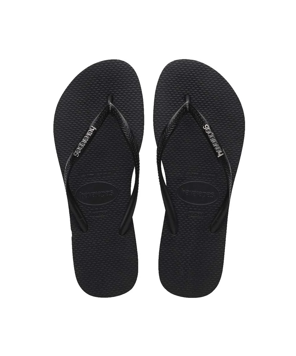 Havaianas Women's Slim Metal Logo Thongs - Image 6