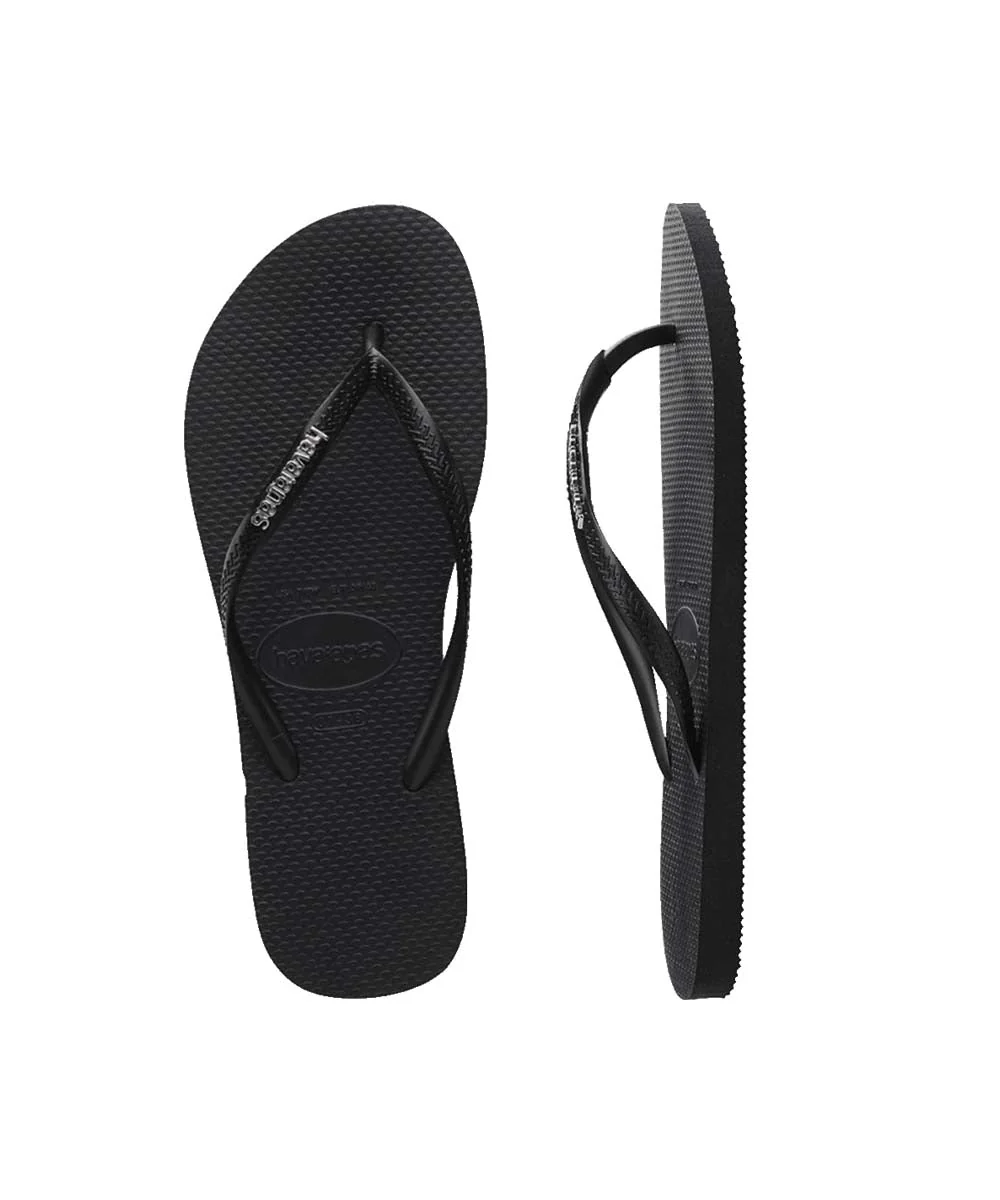 Havaianas Women's Slim Metal Logo Thongs - Image 7