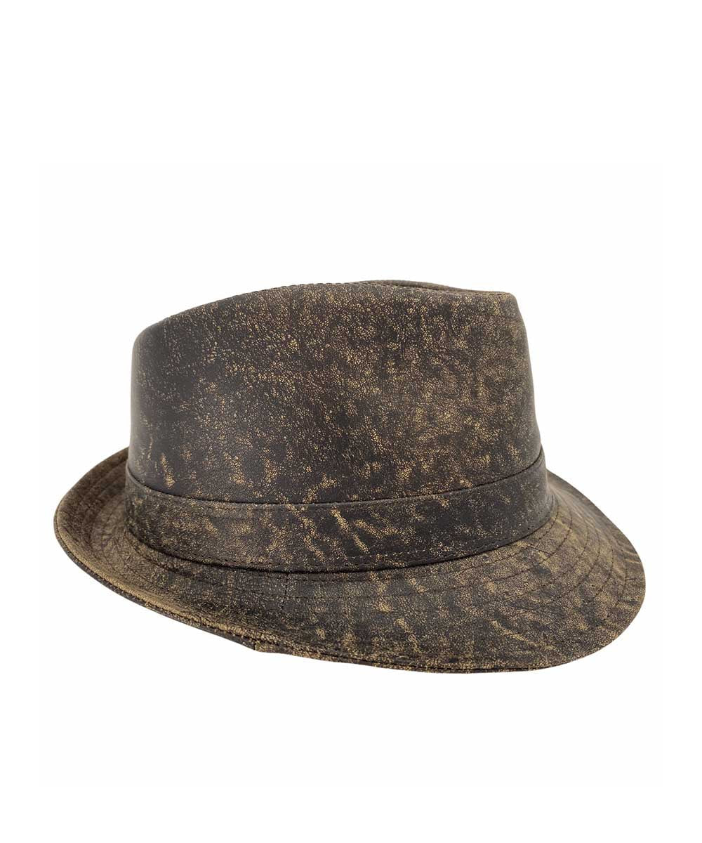 Jacaru Kangaroo Leather Trilby Hat - Image 3