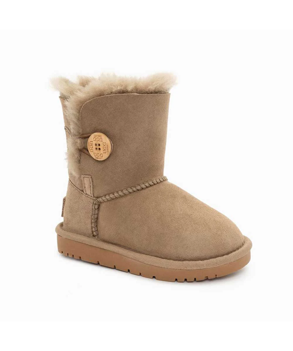 Kid’s UGG Classic Short Button Boot - Image 2