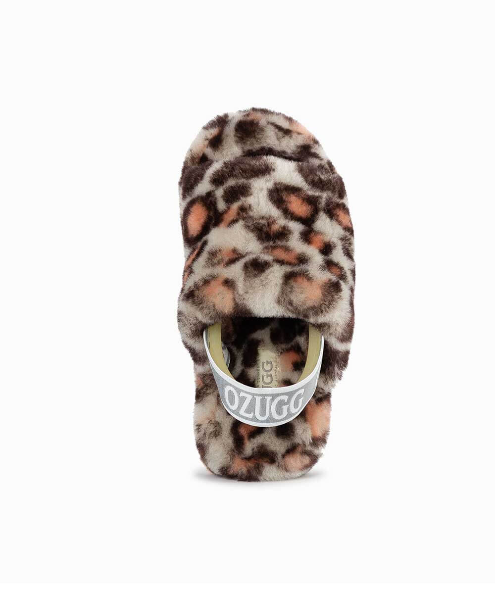 Kid’s UGG Snugg Leopard Slide - Image 4