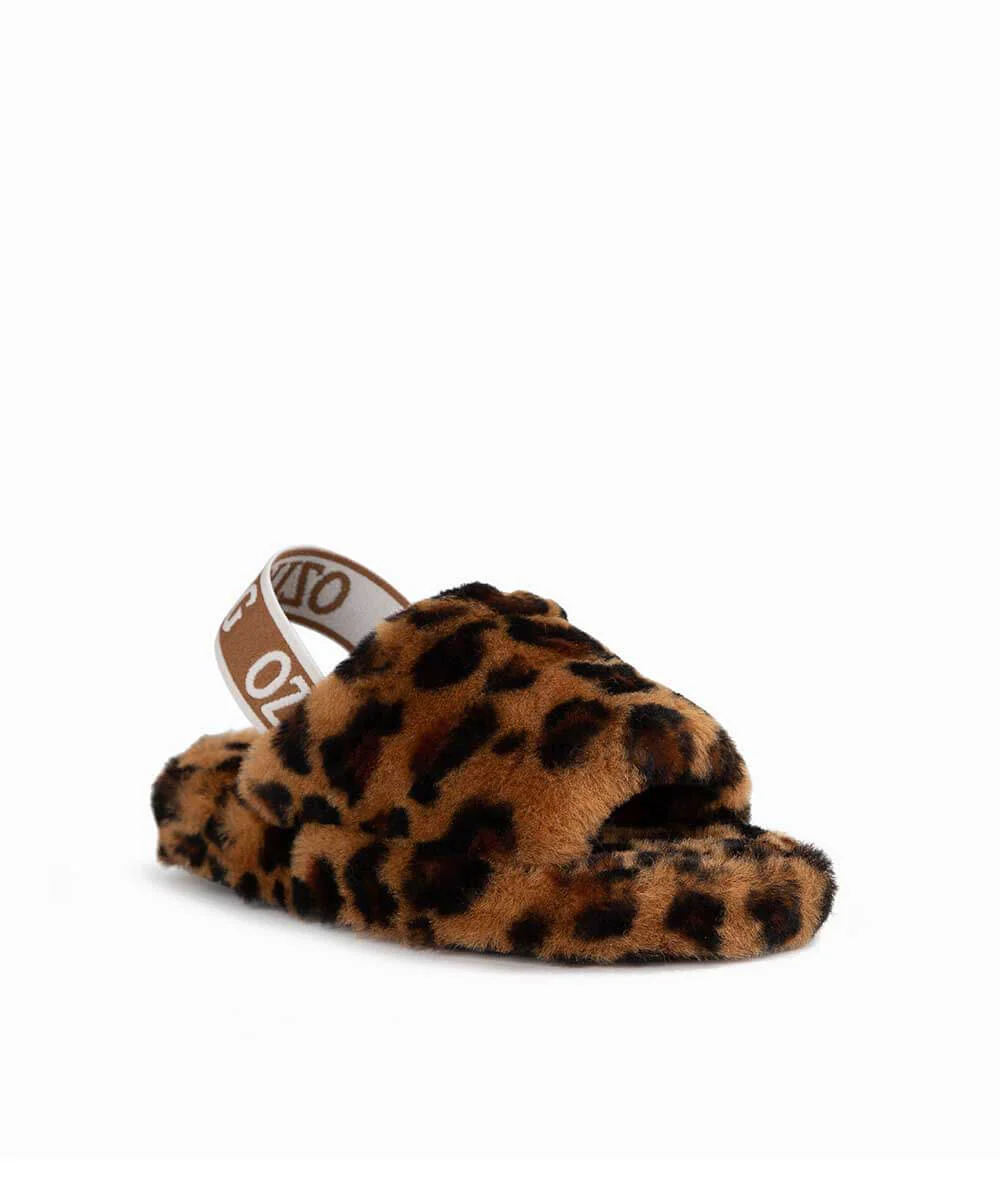 Kid’s UGG Snugg Leopard Slide - Image 6