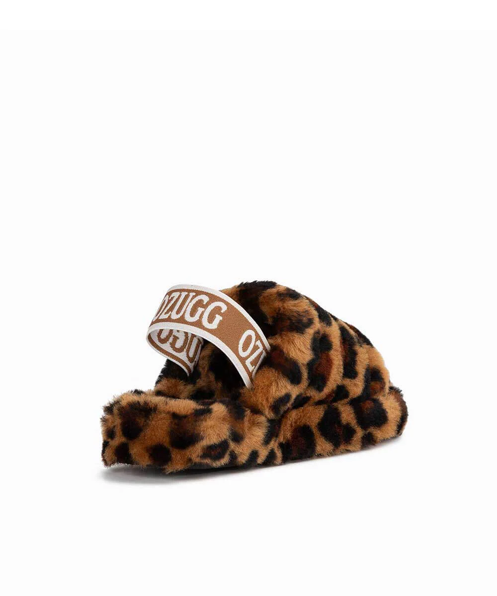 Kid’s UGG Snugg Leopard Slide - Image 7
