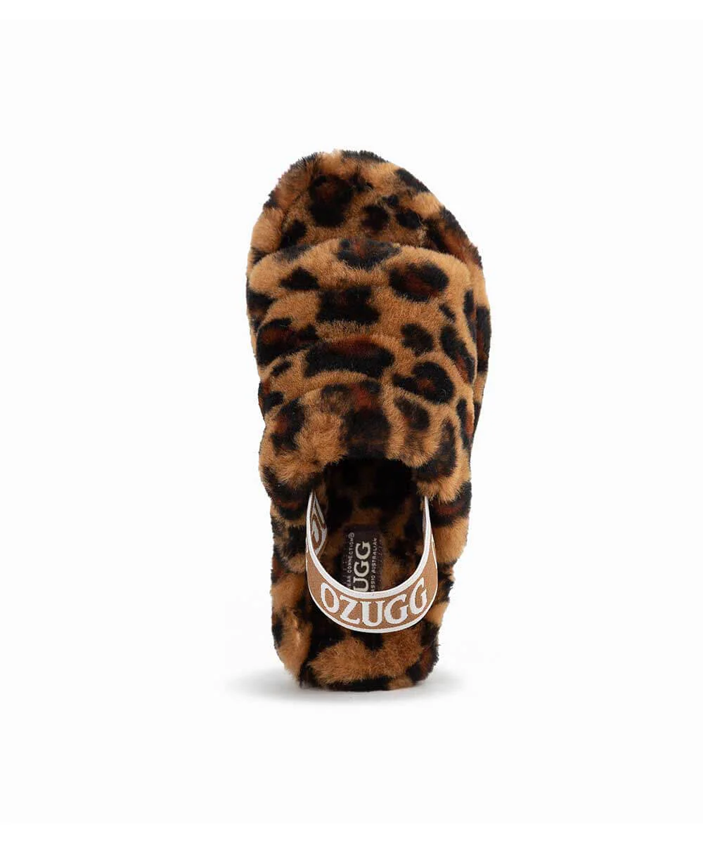 Kid’s UGG Snugg Leopard Slide - Image 8