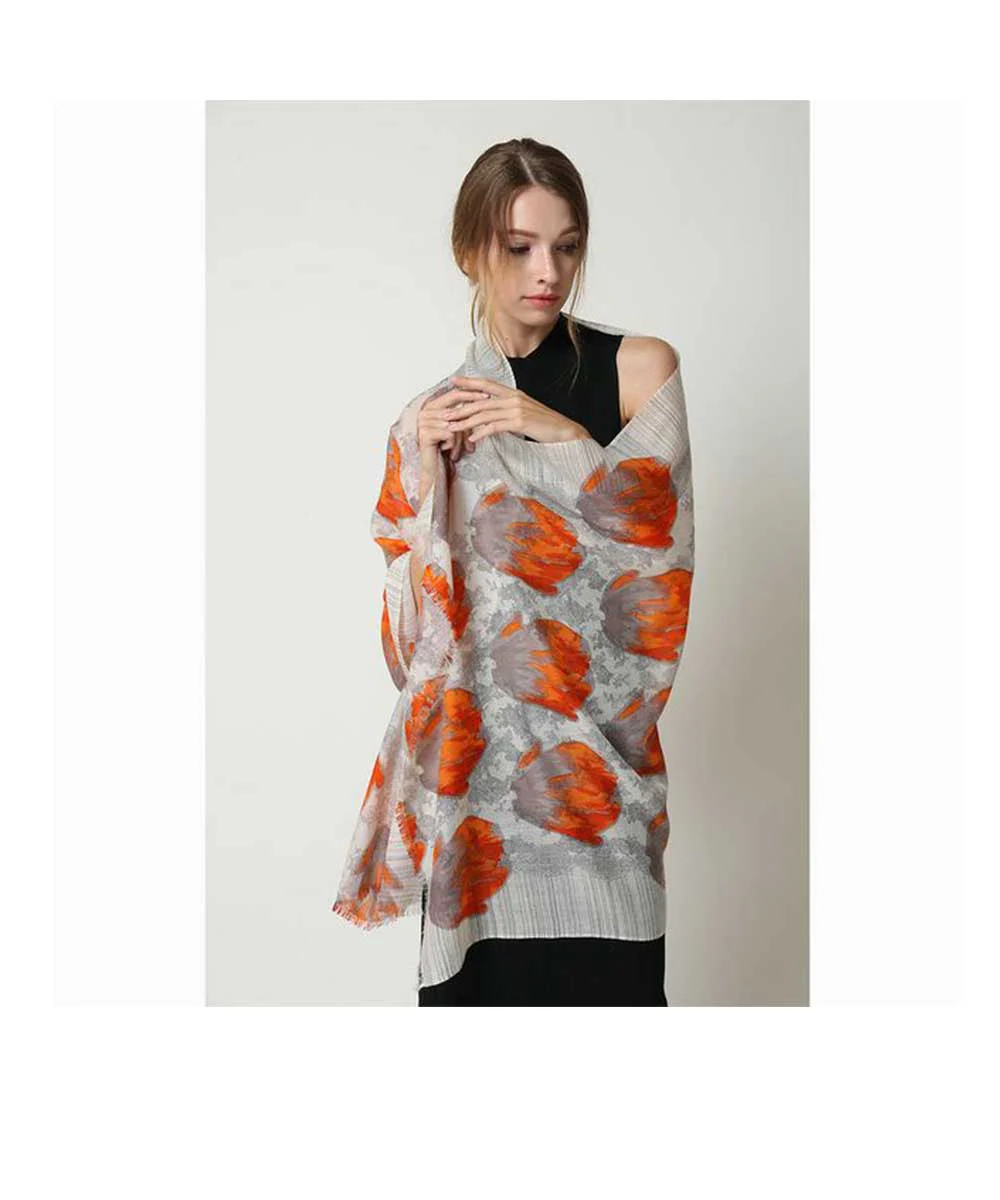 Merino Wool Print UGG Scarf - Image 3