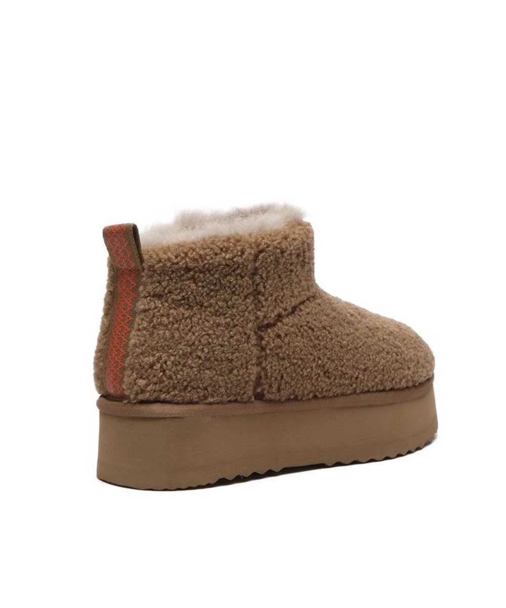 Women's Ultra Platform Curly Boots - Image 3