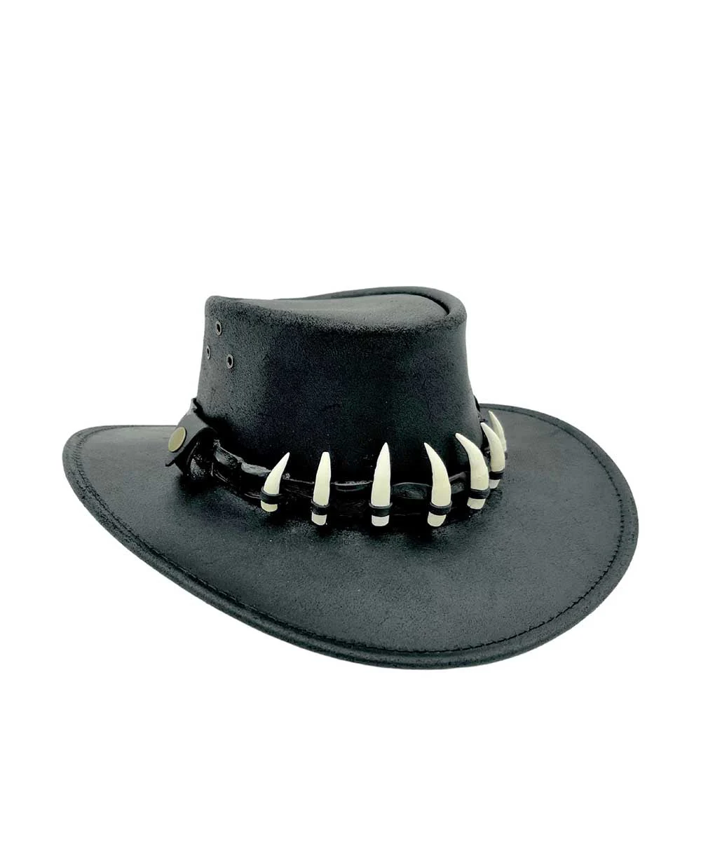 Jacaru Wallaroo Oil Croc Tooth Hat - Image 2